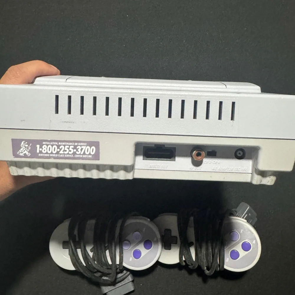 Super Nintendo Entertainment System with Controllers